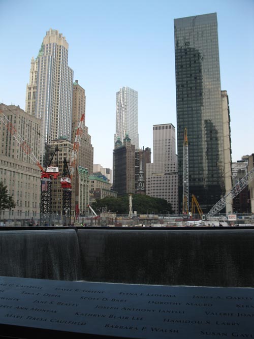 North Pool, September 11 Memorial, World Trade Center, Financial District, Lower Manhattan, September 12, 2011