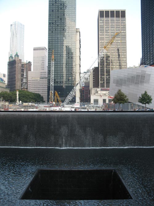 North Pool, September 11 Memorial, World Trade Center, Financial District, Lower Manhattan, September 12, 2011