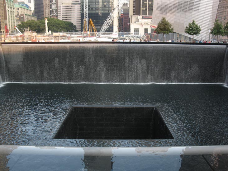 North Pool, September 11 Memorial, World Trade Center, Financial District, Lower Manhattan, September 12, 2011