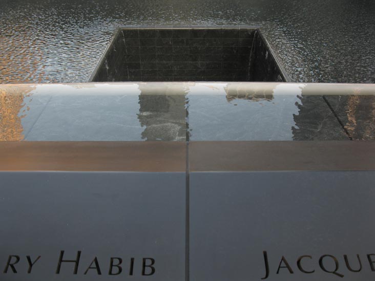 North Pool, September 11 Memorial, World Trade Center, Financial District, Lower Manhattan, September 12, 2011