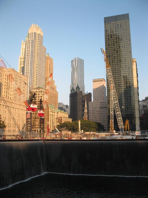 North Pool, September 11 Memorial, World Trade Center, Financial District, Lower Manhattan, September 12, 2011