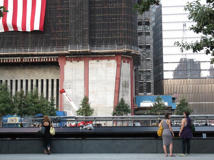 North Pool, September 11 Memorial, World Trade Center, Financial District, Lower Manhattan, September 12, 2011