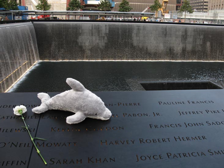 North Pool, September 11 Memorial, World Trade Center, Financial District, Lower Manhattan, September 12, 2011