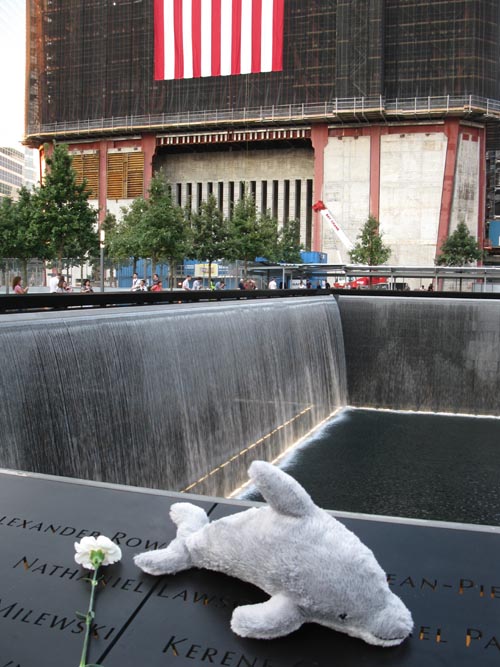 North Pool, September 11 Memorial, World Trade Center, Financial District, Lower Manhattan, September 12, 2011