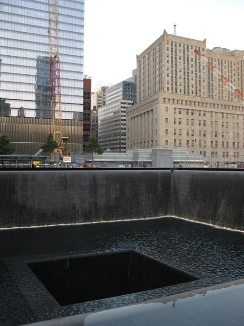 North Pool, September 11 Memorial, World Trade Center, Financial District, Lower Manhattan, September 12, 2011