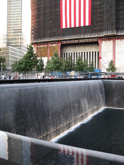North Pool, September 11 Memorial, World Trade Center, Financial District, Lower Manhattan, September 12, 2011