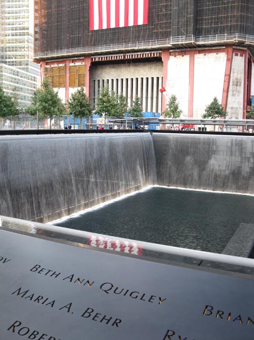 North Pool, September 11 Memorial, World Trade Center, Financial District, Lower Manhattan, September 12, 2011