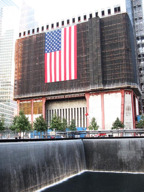 North Pool, September 11 Memorial, World Trade Center, Financial District, Lower Manhattan, September 12, 2011