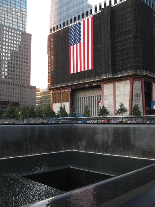 North Pool, September 11 Memorial, World Trade Center, Financial District, Lower Manhattan, September 12, 2011
