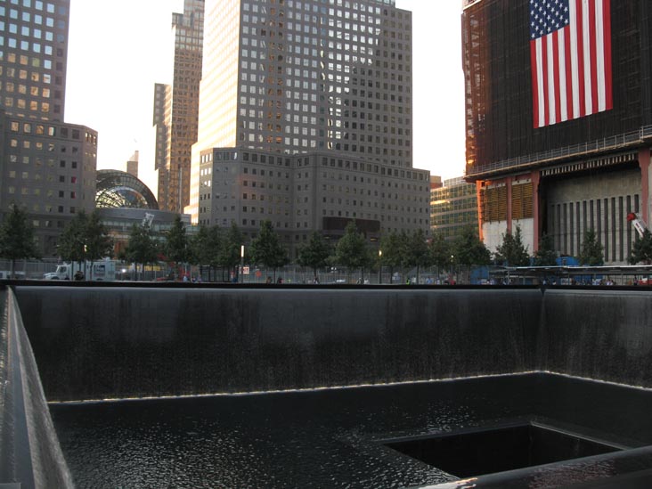 North Pool, September 11 Memorial, World Trade Center, Financial District, Lower Manhattan, September 12, 2011