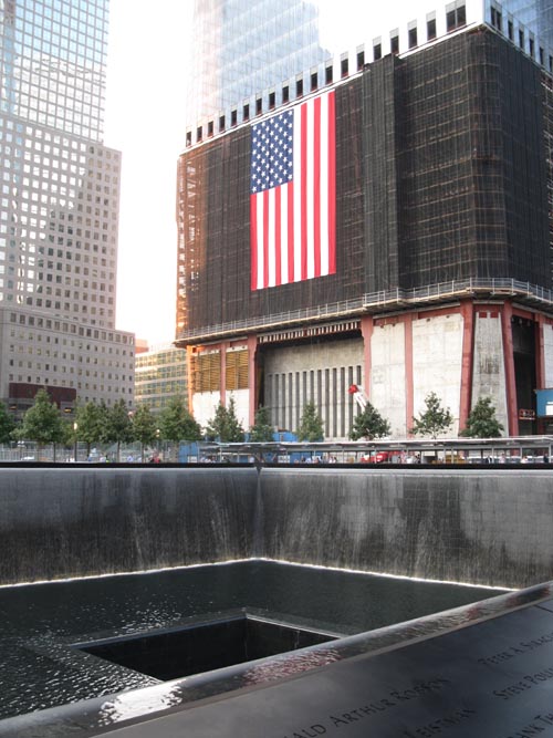 North Pool, September 11 Memorial, World Trade Center, Financial District, Lower Manhattan, September 12, 2011