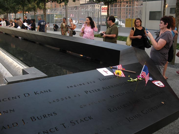 South Pool, September 11 Memorial, World Trade Center, Financial District, Lower Manhattan, September 12, 2011