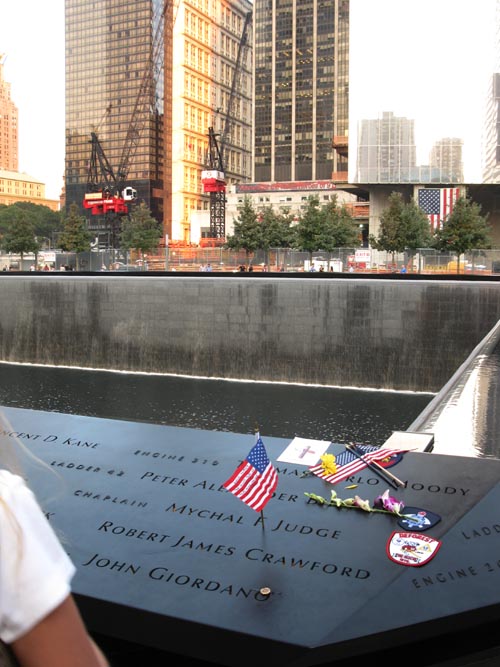 South Pool, September 11 Memorial, World Trade Center, Financial District, Lower Manhattan, September 12, 2011