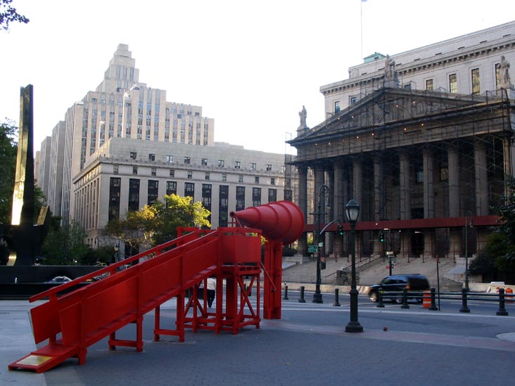 New York Supreme Court, 60 Centre Street, Freedom of Expression Temporary Installation, Lower Manhattan
