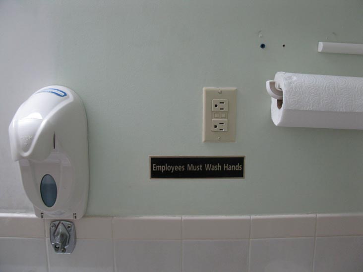 Employees Must Wash Hands, Mexicue, 106 Forsyth Street, Lower East Side, Manhattan, September 15, 2011