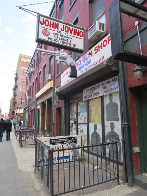 John Jovino Gun Shop, 183 Grand Street, Little Italy, Manhattan, April 23, 2014