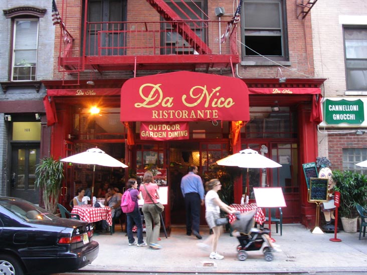 Da Nico Ristorante, 164 Mulberry Street, Little Italy, Lower Manhattan, July 29, 2004