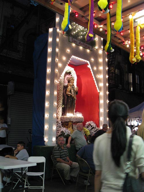 San Antonio Statue, St. Anthony of Giovinazzo Street Fair, Mulberry Street, Little Italy, Manhattan, June 3, 2010