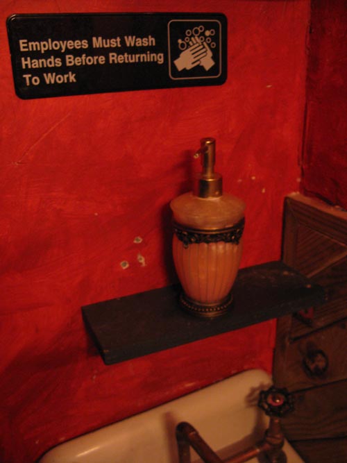 Employees Must Wash Hands, La Cave des Fondus, 20 Prince Street, Nolita, Lower Manhattan, February 6, 2009