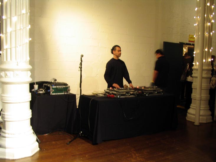 DJ, The Village Voice's Choice Eats, Puck Building, 295 Lafayette Street, Nolita, Lower Manhattan, March 11, 2008