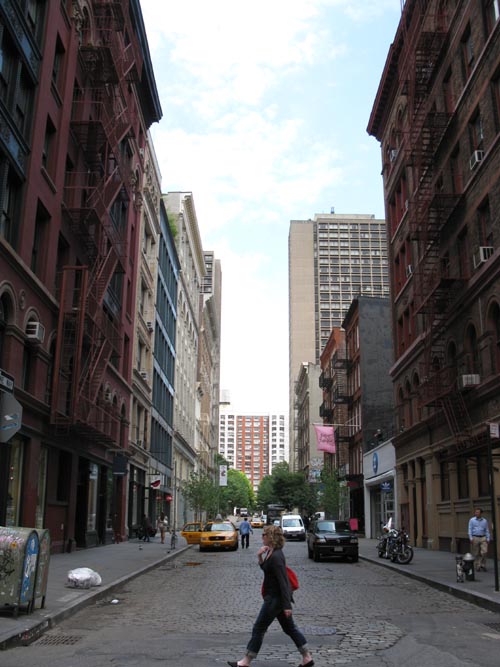 Looking North Up Wooster Street From Prince Street, SoHo, Lower Manhattan
