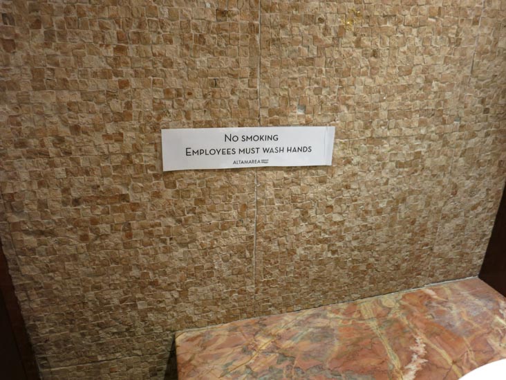 Employees Must Wash Hands, Costata, 206 Spring Street, SoHo, Lower Manhattan, May 1, 2015