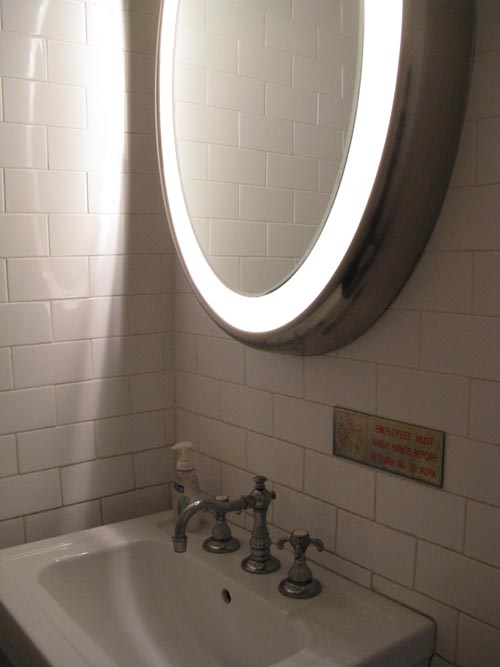 Employees Must Wash Hands, Hundred Acres, 38 MacDougal Street, SoHo, Lower Manhattan, October 14, 2010