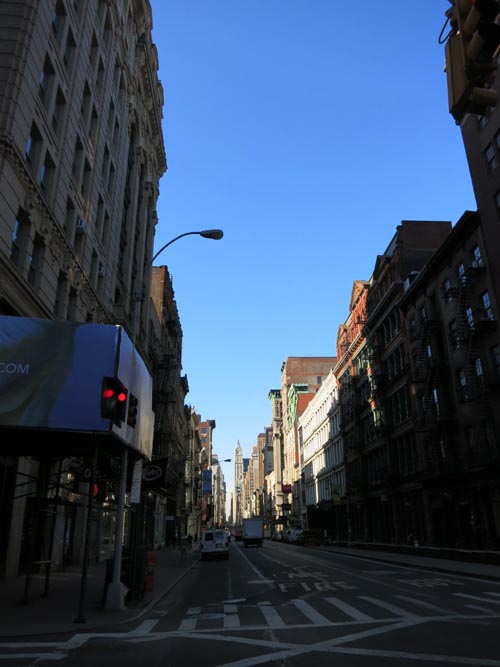 Looking South Down Broadway From Spring Street, Soho, Manhattan, March 23, 2015