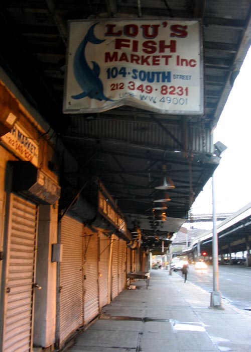 Lou's Fish Market, 104 South Street, South Street Seaport Historic District, Lower Manhattan