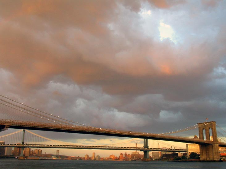 Brooklyn Bridge From Pier 17, South Street Seaport, Lower Manhattan, September 28, 2007