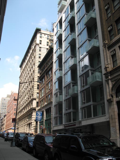 North Side of Franklin Street Between Lafayette Street and Cortlandt Alley, Lower Manhattan, August 8, 2011