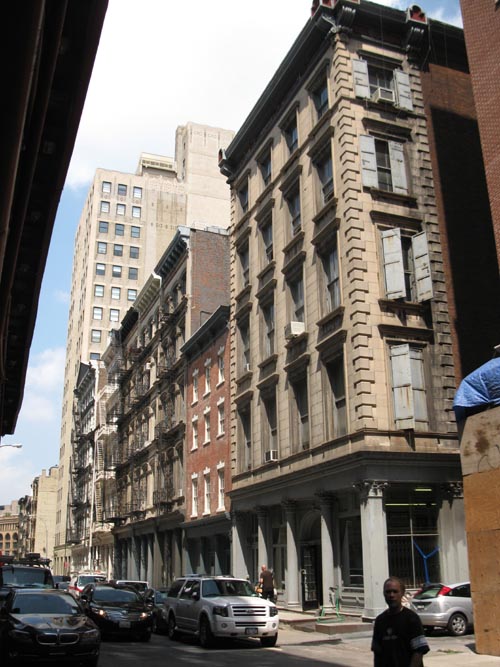 North Side of Franklin Street at Franklin Place, Tribeca, Lower Manhattan, August 8, 2011