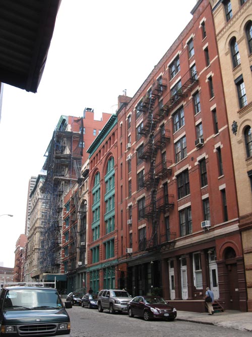 Franklin Street Between Varick Street and Hudson Street, Tribeca, Lower Manhattan, August 8, 2011