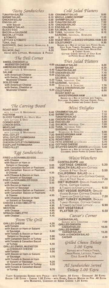 Waverly Sandwiches and Salads