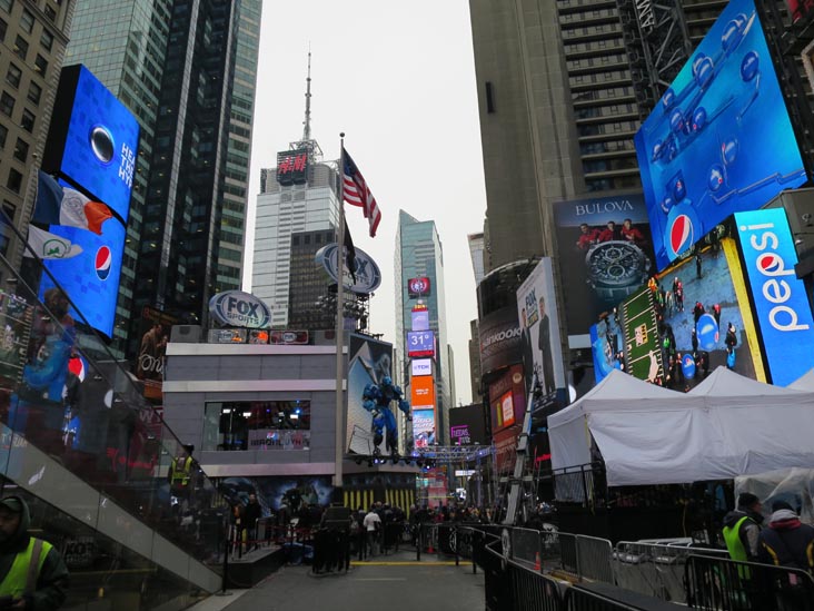 Super Bowl Boulevard, Duffy Square, Times Square, Midtown Manhattan, January 31, 2014