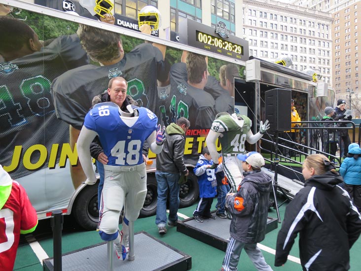 Super Bowl Boulevard, Broadway Between 34th and 47th Streets, Midtown Manhattan, January 31, 2014