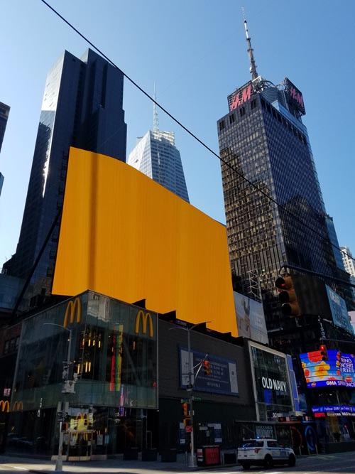 Times Square, Midtown Manhattan, May 7, 2020, 8:59 a.m.