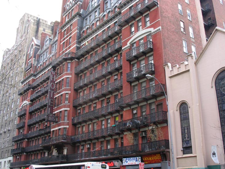 Hotel Chelsea, 222 West 23rd Street, Chelsea, Manhattan
