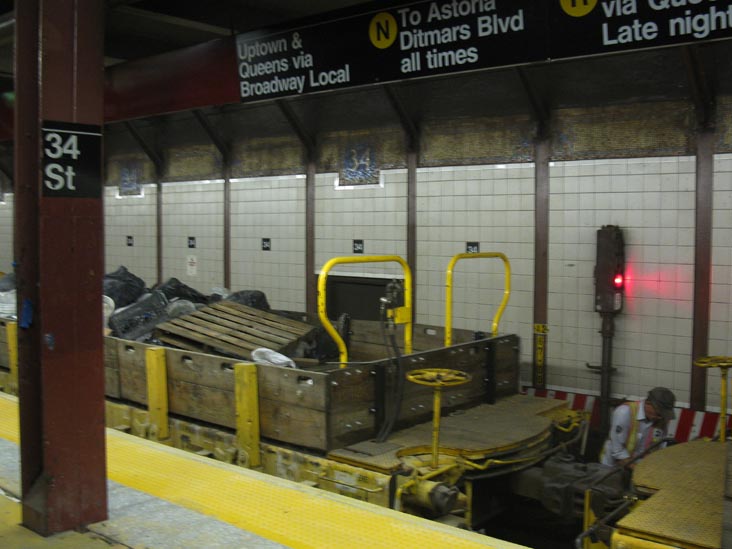 N-R-Q Platform, 34th Street-Herald Square Subway Station, Midtown Manhattan, September 25, 2011