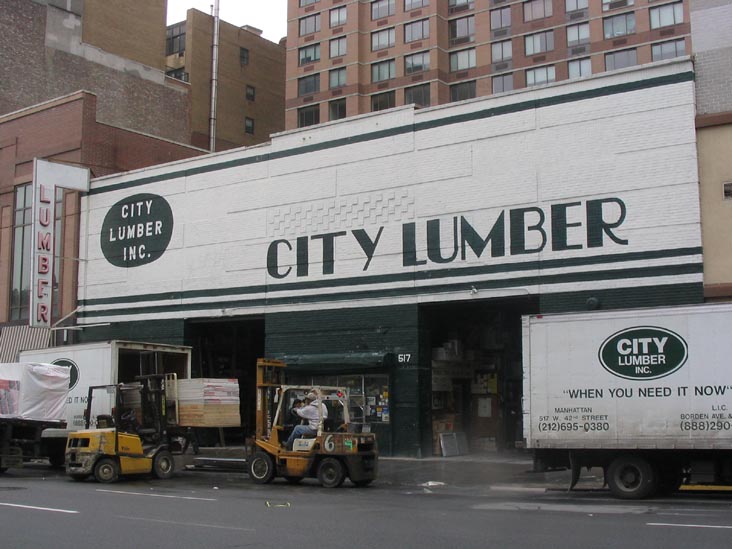 City Lumber, Inc., 517 West 42nd Street, Midtown Manhattan