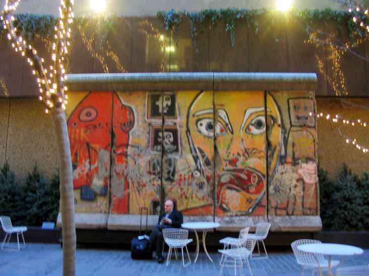 Berlin Wall, Seating Area At 520 Madison Avenue, Midtown Manhattan