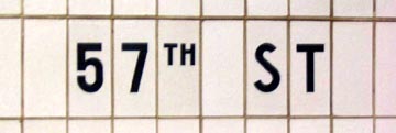 57th Street F Station, Midtown Manhattan