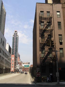 Entrance to the Queensboro Bridge, East 57th Street, Midtown Manhattan