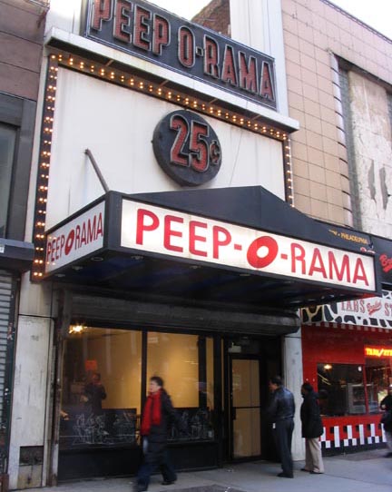 Peep-o-Rama, West 42nd Street, Midtown Manhattan, February 25, 2004