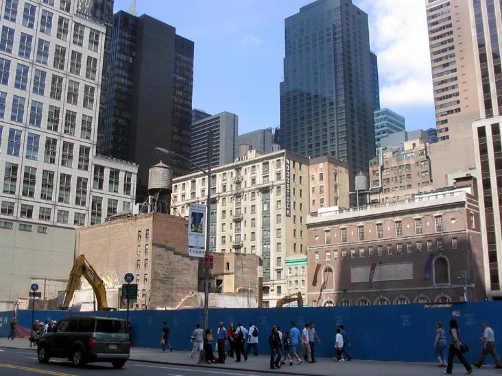 Bank of America Tower Progress, 42nd Street and Sixth Avenue, Midtown Manhattan, September 3, 2004