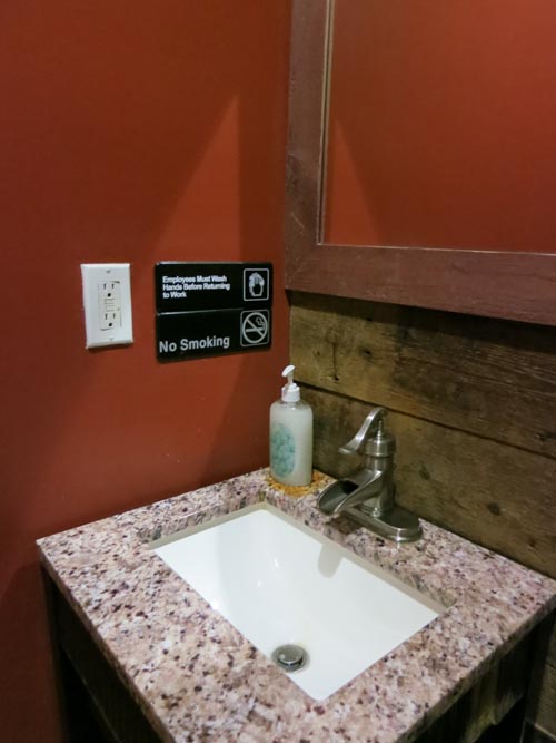 Employees Must Wash Hands, Bonchon Chicken, 325 Fifth Avenue, Midtown Manhattan, October 10, 2013