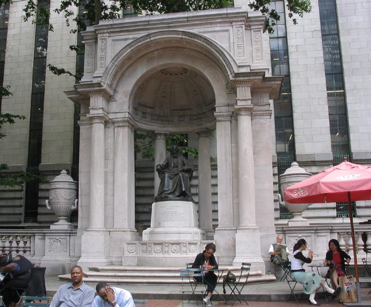 William Cullen Bryant Monument, Bryant Park, Midtown Manhattan