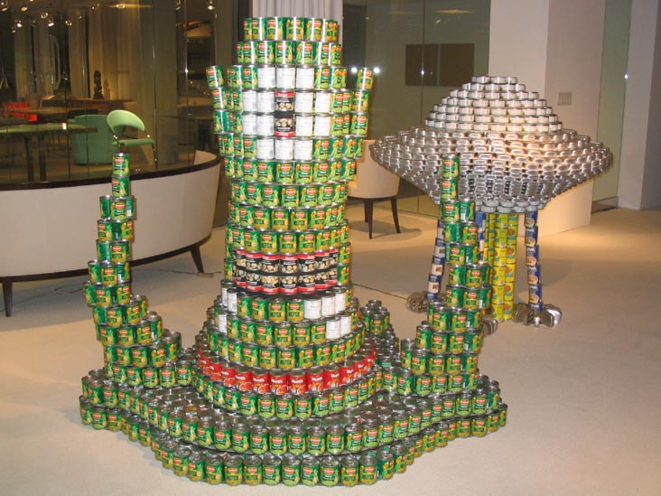 Robert A.M.Stern Architects' "We Come In Peas" Entry, Canstruction 2005