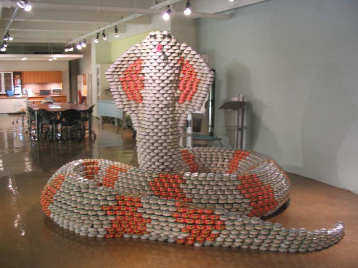 Polshek Partnership Architects' "The CAN-cobra: Scaling Back Hunger" Entry, Canstruction 2005
