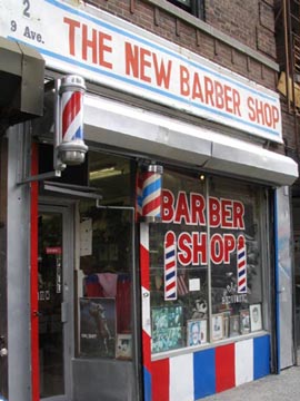 The New Barber Shop, 124 Ninth Avenue, Chelsea, Manhattan